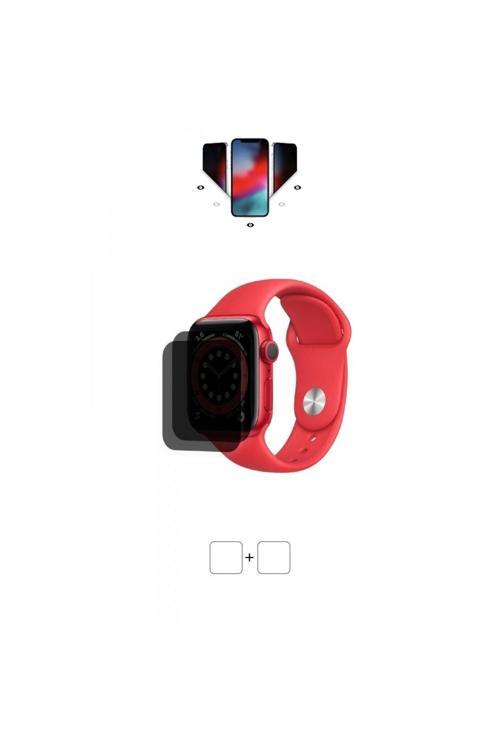 Apple Watch 40 mm Uyumlu  Series 6 Akıllı Saat Mat Hayalet Ekran Koruyucu