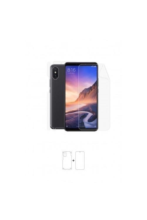 Xiaomi Mi Max 3 360 ° Full Body Ekran Koruyucu Kaplama Ön Arka Yan Darbe Emici Poliüretan Film
