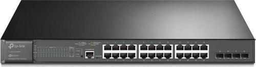 Tl-Sg3428Mp 24 Port 10-100-1000 Poe+ Switch 4 Port Sfp L2 Çelik Kasa Rack Mount