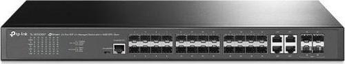 Tl-Sg3428Xmp 24 Port 10-100-1000 Poe+ Switch 4 Port 10Ge Sfp L2 Çelik Kasa Rack Mount