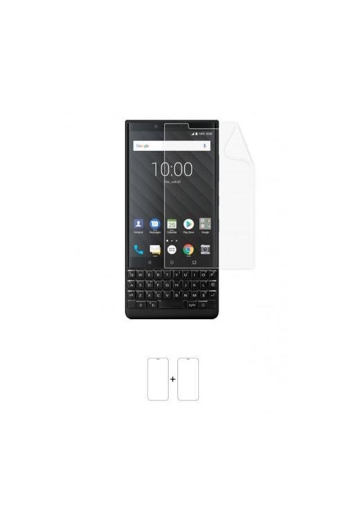 Blackberry Key 2 Ekran Koruyucu Kaplama Darbe Emici Poliüretan Film Amerika Üretimi