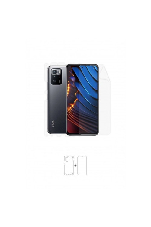 Xiaomi Poco X3 Gt 360 ° Full Body Ekran Koruyucu Kaplama Ön Arka Yan Darbe Emici Poliüretan Film