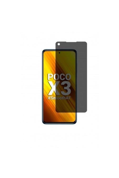 Xiaomi Poco X3 Mat Hayalet Ekran Koruyucu Kaplama Yandan Bakınca Görünmeyen Privacy Ekran Koruyucu