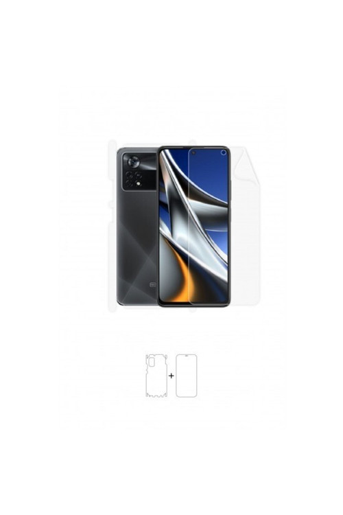 Xiaomi Poco X4 Pro 5g Full Body Ekran Koruyucu Ön Arka Yan Darbe Emici Poliüretan Film