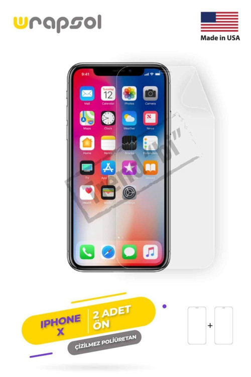 Iphone X Ekran Koruyucu Kaplama Darbe Emici Poliüretan Film Amerika Üretimi