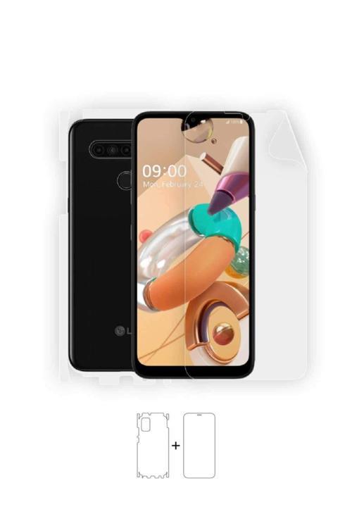 Lg K41s 360 ° Full Body Ekran Koruyucu Kaplama Ön Arka Yan Darbe Emici Poliüretan Film