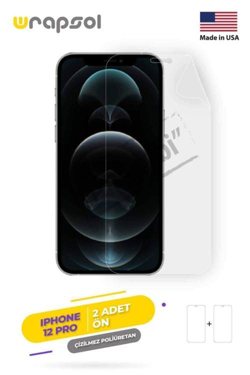 Iphone 12 Pro Ekran Koruyucu Kaplama Darbe Emici Poliüretan Film Amerika Üretimi