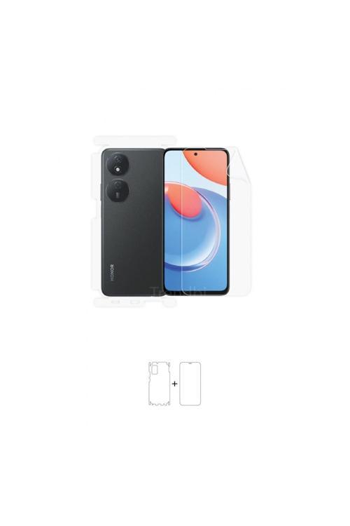 Honor Play 8T 360 ° Full Body Ekran Koruyucu Kaplama Ön Arka Yan Darbe Emici Poliüretan Film