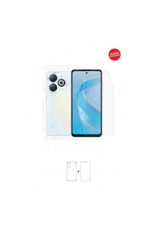 İnfinix Smart 8 Pro 360 ° Full Body Ekran Koruyucu Kaplama Ön Arka Yan Darbe Emici Hd Film