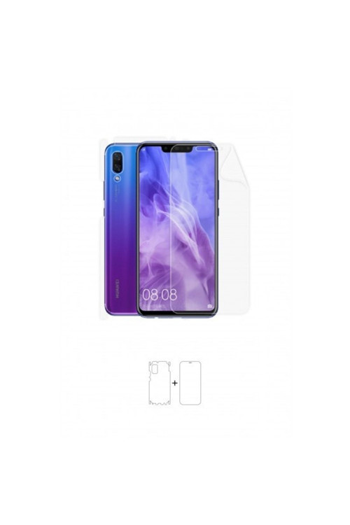 Huawei Nova 3 360 ° Full Body Ekran Koruyucu Kaplama Ön Arka Yan Darbe Emici Poliüretan Film