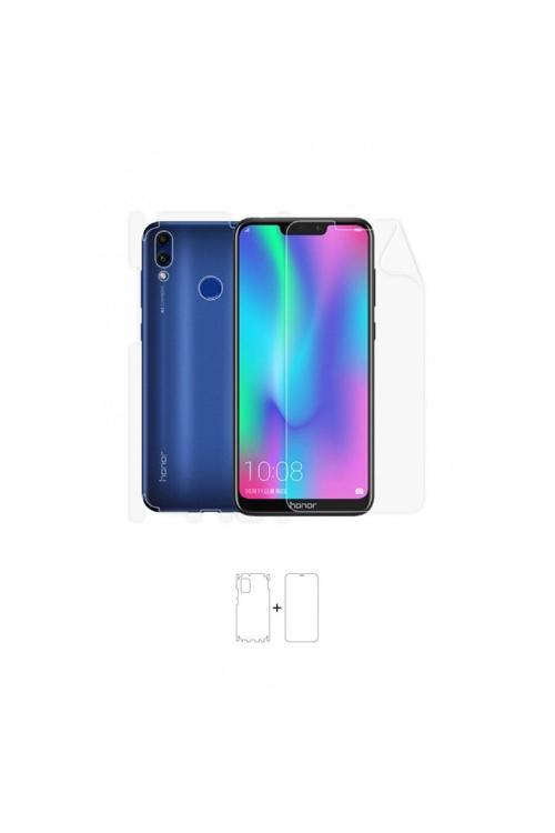 Honor 8c 360 ° Full Body Ekran Koruyucu Kaplama Ön Arka Yan Darbe Emici Poliüretan Film