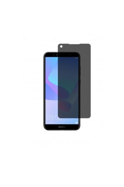Huawei Y6 2018 Mat Hayalet Ekran Koruyucu Kaplama Yandan Bakınca Görünmeyen Privacy Ekran Koruyucu