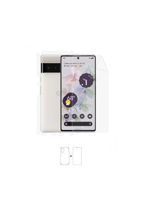 Google Pixel 6 Pro 360 ° Full Body Ekran Koruyucu Kaplama Ön Arka Yan Darbe Emici Poliüretan Film