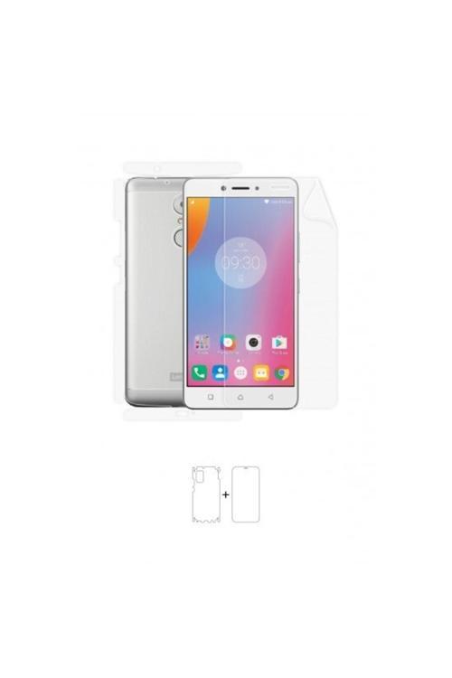 Lenovo K6 Note 360 ° Full Body Ekran Koruyucu Kaplama Ön Arka Yan Darbe Emici Poliüretan Film