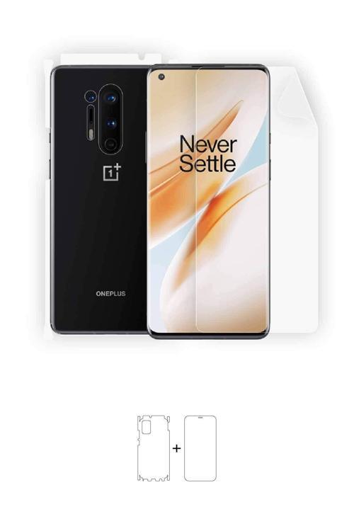 Oneplus 8 Pro 360 ° Full Body Ekran Koruyucu Kaplama Ön Arka Yan Darbe Emici Poliüretan Film