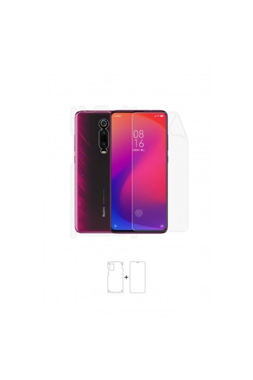 Xiaomi Mi 9t 360 ° Full Body Ekran Koruyucu Kaplama Ön Arka Yan Darbe Emici Poliüretan Film