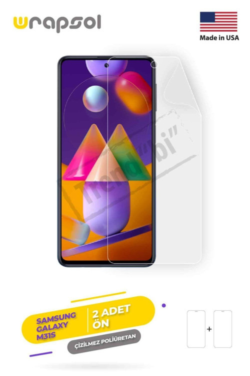 Galaxy M31s Ekran Koruyucu Kaplama Darbe Emici Poliüretan Film Amerika Üretimi