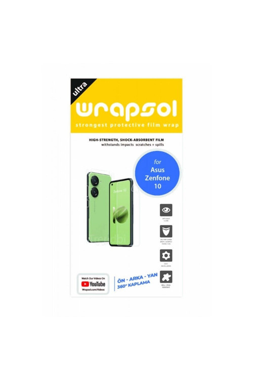 Asus Zenfone 10 Full Body 360 Derece Tam Kaplama Ön Arka ve Yanlar Tam Kaplayan Poliüretan Film