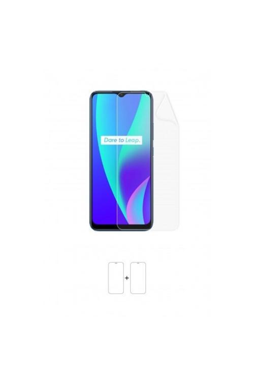 Realme C15 Ekran Koruyucu Kaplama Darbe Emici Poliüretan Film Amerika Üretimi