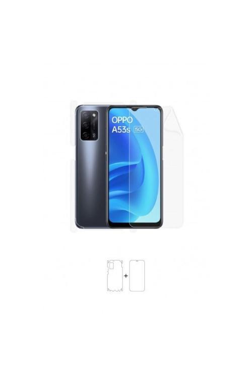 Oppo A53s 5g 360 ° Full Body Ekran Koruyucu Kaplama Ön Arka Yan Darbe Emici Poliüretan Film