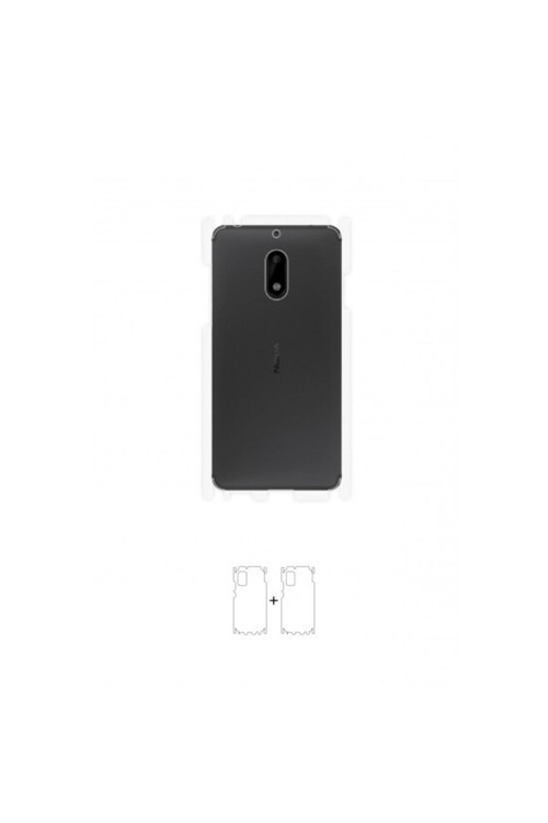 Nokia 6 Arka Yan Koruyucu Darbe Emici Poliüretan Film Amerika Üretimi