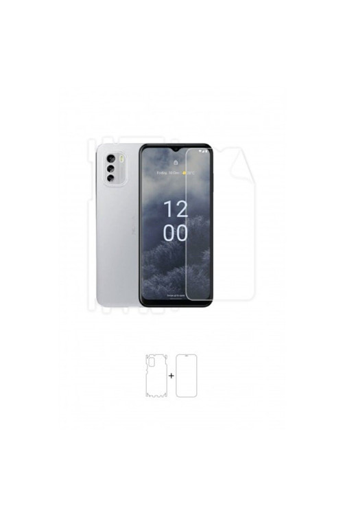 Nokia G60 5G 360 ° Full Body Ekran Koruyucu Kaplama Ön Arka Yan Darbe Emici Poliüretan Film