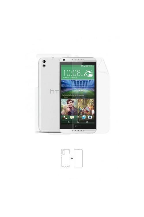 Htc Desire 816 360 ° Full Body Ekran Koruyucu Kaplama Ön Arka Yan Darbe Emici Poliüretan Film