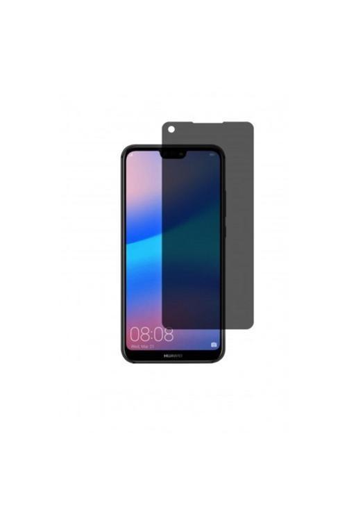 Huawei P20 Lite Mat Hayalet Ekran Koruyucu Kaplama Yandan Bakınca Görünmeyen Privacy Ekran Koruyucu