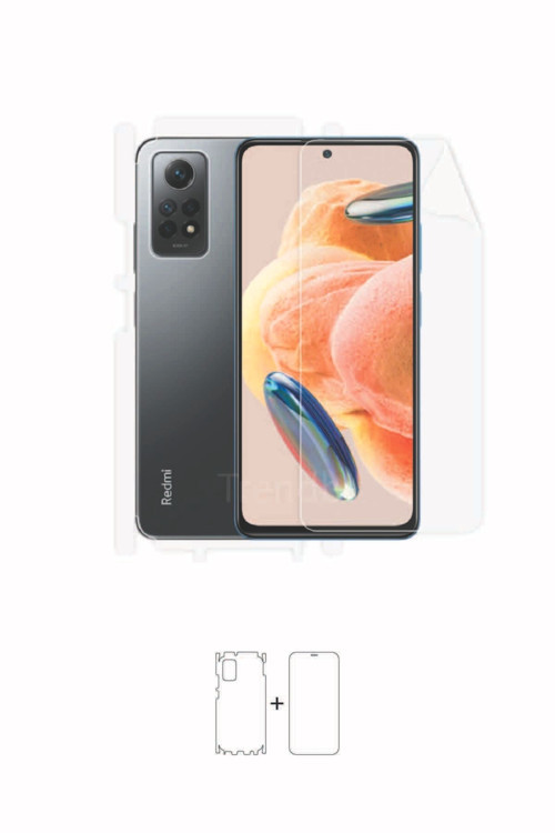 Xiaomi Redmi Note 12 Pro Full 360 Derece Kaplayan Ön-arka-yan Tam Kaplama Koruyucu Poliüretan Film