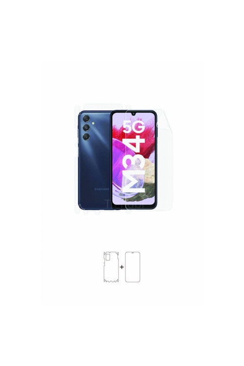 Samsung Galaxy M34 5G Ön Arka ve Yan Kaplama 360 Derece Tam Koruma Full Body Film