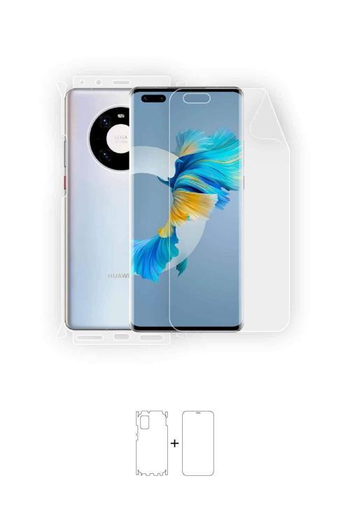 Huawei P40 Pro 360 ° Full Body Ekran Koruyucu Kaplama Ön Arka Yan Darbe Emici Poliüretan Film