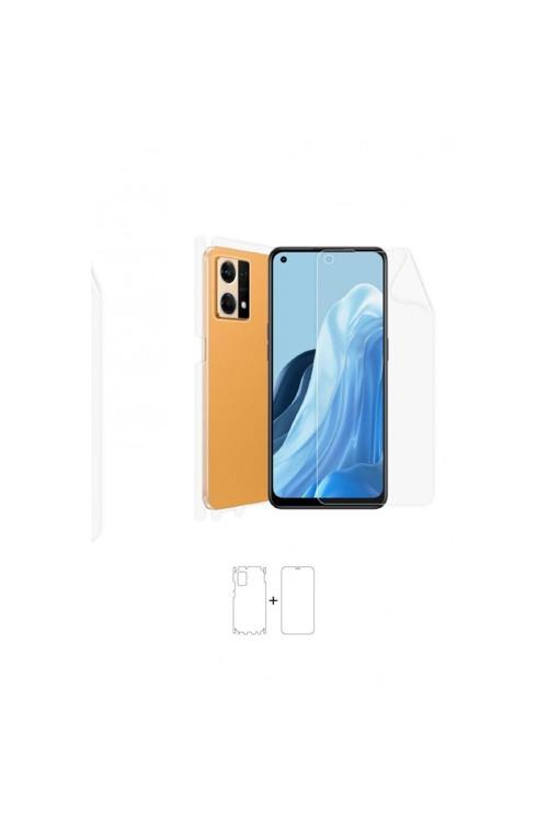 Oppo Reno 7 360 ° Full Body Ekran Koruyucu Kaplama Ön Arka Yan Darbe Emici Poliüretan Film