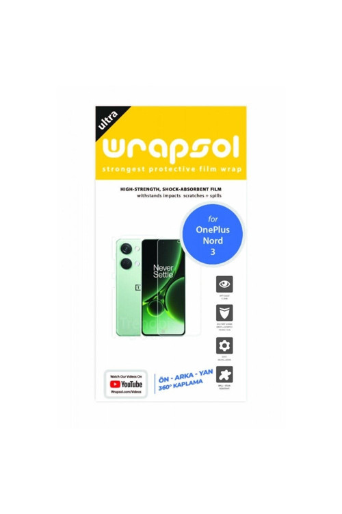 Oneplus Nord 3 Full Body 360 Derece Tam Kaplama Ön Arka ve Yanlar Tam Kaplayan Poliüretan Film