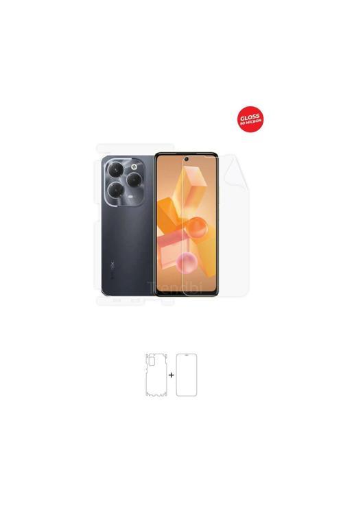 İnfinix Hot 40 Pro 360 ° Full Body Ekran Koruyucu Kaplama Ön Arka Yan Darbe Emici Hd Film
