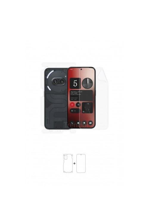 Nothing Phone 2A 360 ° Full Body Ekran Koruyucu Kaplama Ön Arka Yan Darbe Emici Poliüretan Film