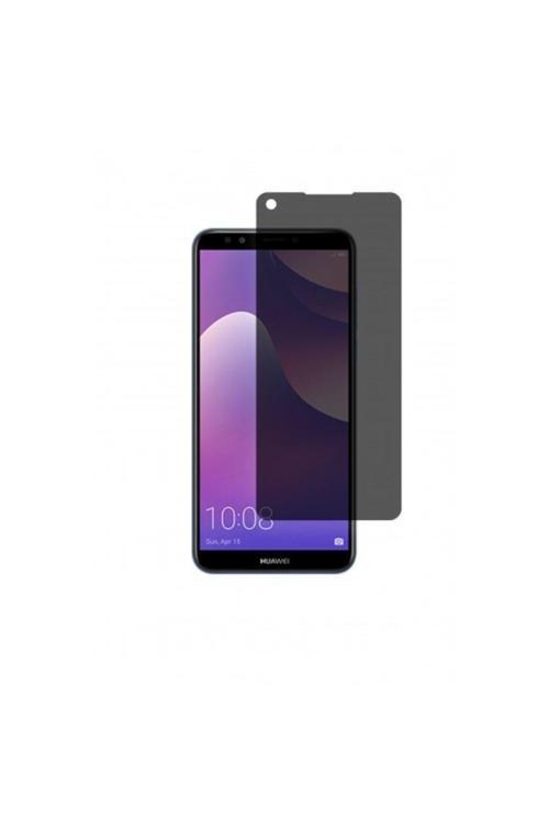 Huawei Y7 2018 Mat Hayalet Ekran Koruyucu Kaplama Yandan Bakınca Görünmeyen Privacy Ekran Koruyucu