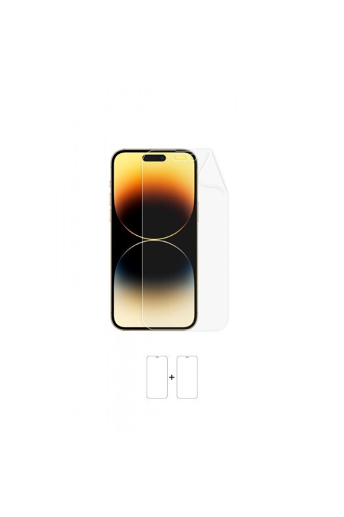 Iphone 14 Pro Uyumlu Ekran Koruyucu Kaplama Darbe Emici Poliüretan Film Amerika Üretimi