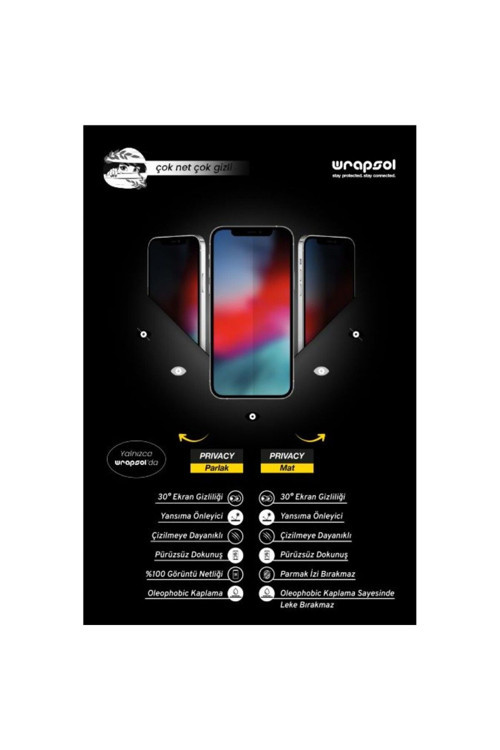 Asus Rog Phone 8 Pro Parlak Hayalet Ekran Koruyucu Privacy Yandan Görünmeyen Film
