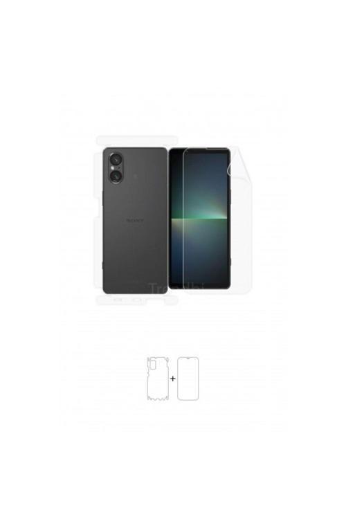 Sony Xperia 5 V Ön, Arka ve Yan 360 Derece Tam Kaplama Poliüretan Film