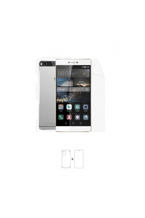 Huawei P8 360 ° Full Body Ekran Koruyucu Kaplama Ön Arka Yan Darbe Emici Poliüretan Film