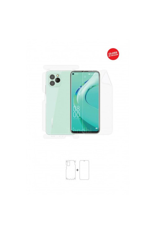 Oukitel C21 Plus 360 ° Full Body Ekran Koruyucu Kaplama Ön Arka Yan Darbe Emici Hd Film