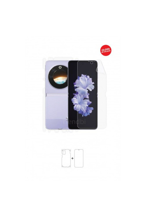 Tecno Phantom V Flip 5G Ön, Arka ve Yan 360 Derece Tam Kaplama Tpu Film