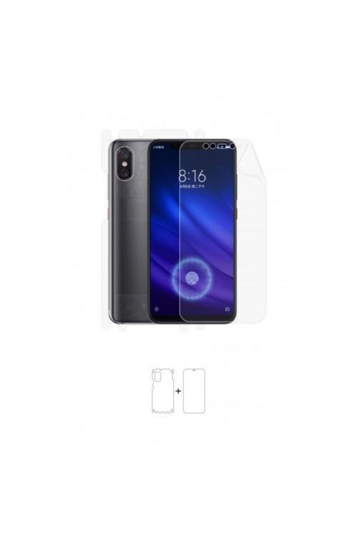 Xiaomi Mi 8 Pro 360 ° Full Body Ekran Koruyucu Kaplama Ön Arka Yan Darbe Emici Poliüretan Film