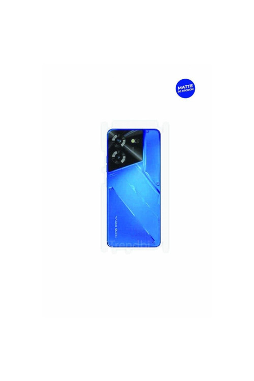 Tecno Pova 5 Mat Arka ve Yan Kaplama Köşeler Dahil Kaplayan Hd Film