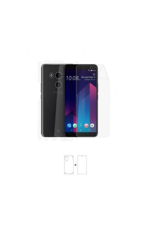 Htc U11 Plus 360 ° Full Body Ekran Koruyucu Kaplama Ön Arka Yan Darbe Emici Poliüretan Film