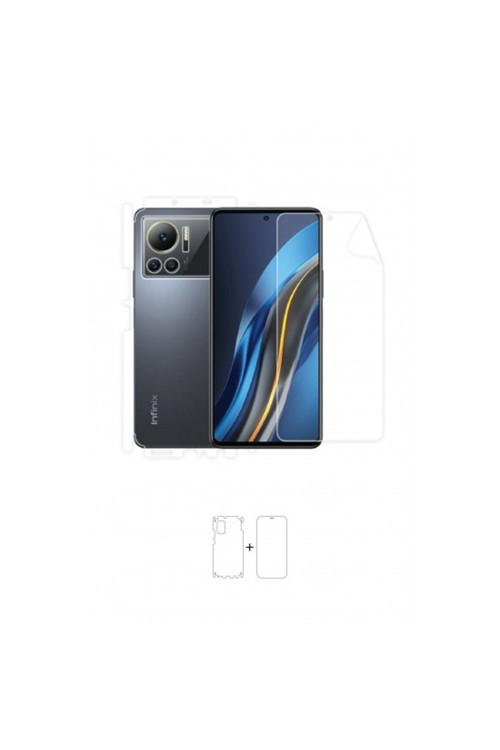 Infinix Note 12 Vıp 360 ° Full Body Ekran Koruyucu Kaplama Ön Arka Yan Darbe Emici Poliüretan Film