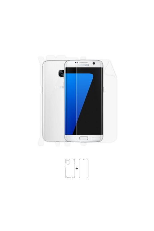 Galaxy S7 Edge 360 ° Full Body Ekran Koruyucu Kaplama Ön Arka Yan Darbe Emici Poliüretan Film