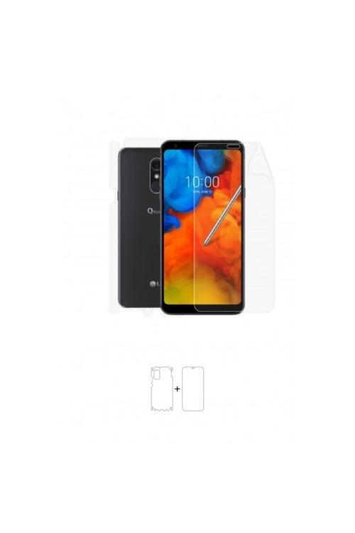 Lg Q Stylus Plus 360 ° Full Body Ekran Koruyucu Kaplama Ön Arka Yan Darbe Emici Poliüretan Film