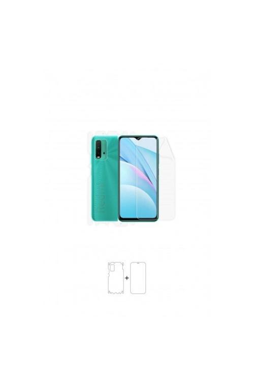 Xiaomi Redmi 9t 360 ° Full Body Ekran Koruyucu Kaplama Ön Arka Yan Darbe Emici Poliüretan Film
