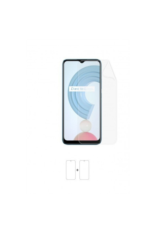 Realme C21 Ekran Koruyucu Kaplama Darbe Emici Poliüretan Film Amerika Üretimi
